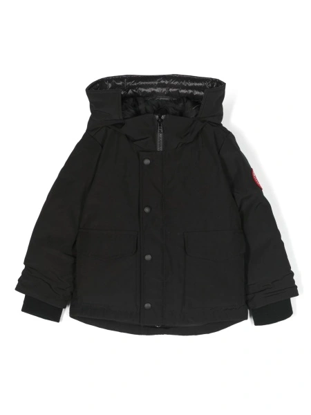 Geaca de iarna CANADA GOOSE neagra din polyester si bumbac