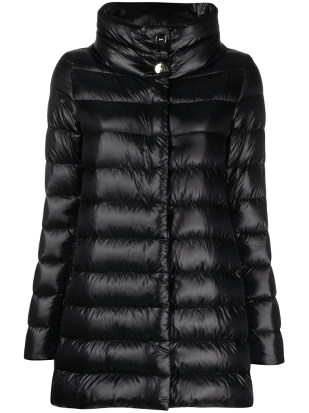 Geaca de iarna Herno neagra din poliamida si polyester