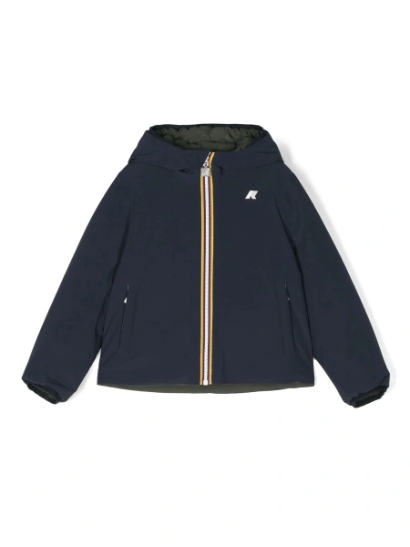 Geaca de iarna K-WAY KIDS albastra din spandex/elastan si nylon