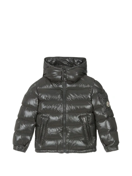 Geaca de iarna Moncler gri din poliamida