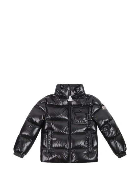 Geaca de iarna Moncler neagra din poliamida