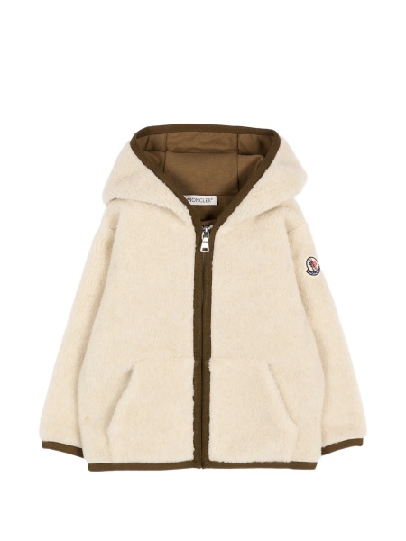 Geaca de iarna Moncler neutra din polyester si acrilic