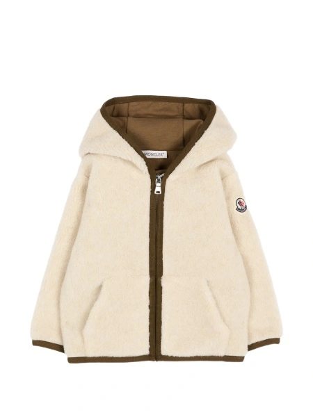Geaca de iarna Moncler neutra din polyester si acrilic