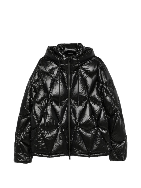 Geaca de iarna Moose Knuckles neagra din nylon
