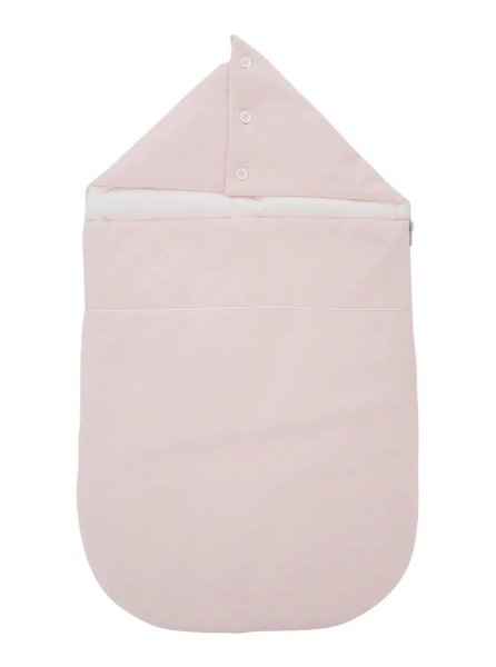 Geaca de Iarna Pink Angel nest with all-over GG motif in cotton for girl