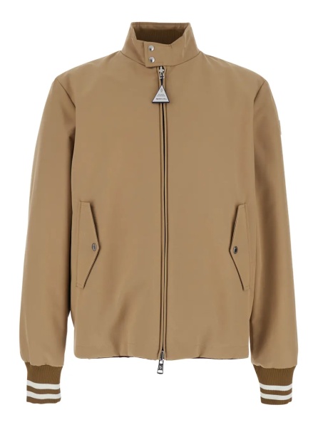 Geaca de Iarna Reversible 'Prieure' Puffer Jacket with Logo Patch on Sleeve in Beige for Men