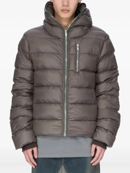 Geaca de iarna Rick Owens maro din nylon