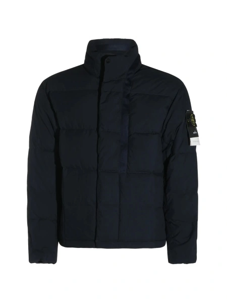 Geaca de iarna Stone Island albastra