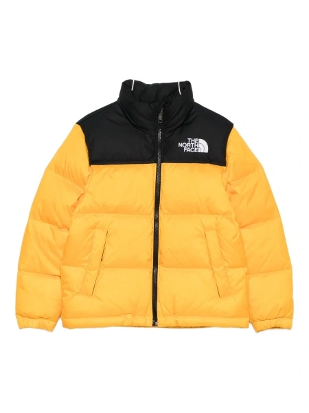 Geaca de iarna The North Face galbena din nylon