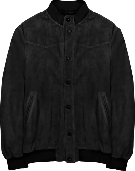 Geaca de Piele Giacca Bomber In Suede