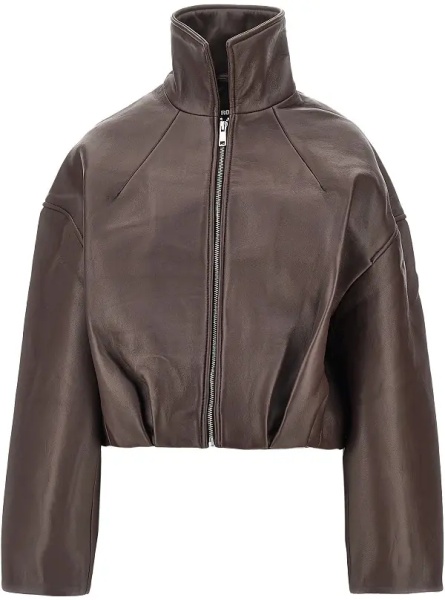 Geaca de Piele Leather Boxy jacket