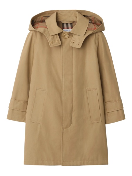 Geaca de ploaie Burberry neutra din bumbac