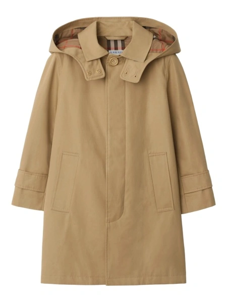 Geaca de ploaie Burberry neutra din bumbac
