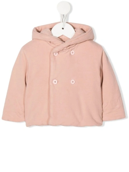 Geaca de ploaie TEDDY & MINOU roz din spandex/elastan si bumbac