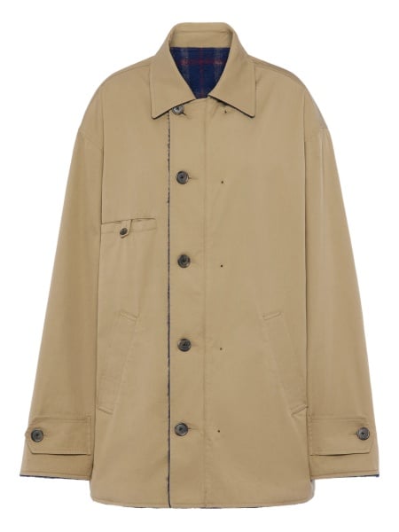 Geaca Oversize Maison Margiela neutra din bumbac