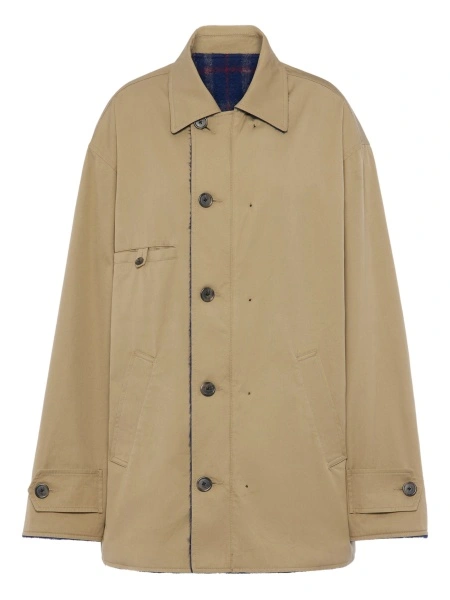 Geaca Oversize Maison Margiela neutra din bumbac