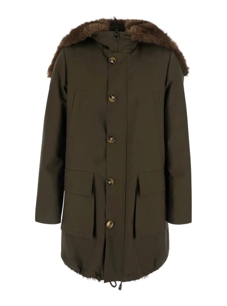 Geaca parka VALENTINI 1972 verde din bumbac