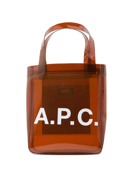 Geanta de mana A.P.C. maro din tpu
