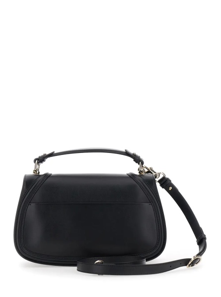 Geanta de mana 'Blondie' Black Handbag with GG Logo Plaque on the Front in Leather Woman