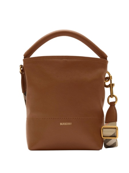 Geanta de mana Burberry maro din piele