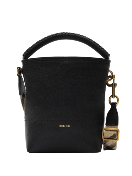 Geanta de mana Burberry neagra din piele