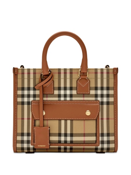 Geanta de mana Burberry neutra din polyester si poliuretan