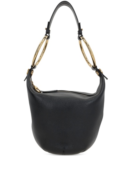Geanta de mana Chloe neagra din piele