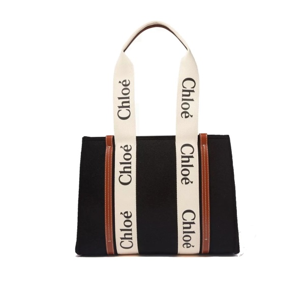 Geanta de mana Chloé Woody Medium Tote Bag Chloe Chloé Woody Medium Tote Bag