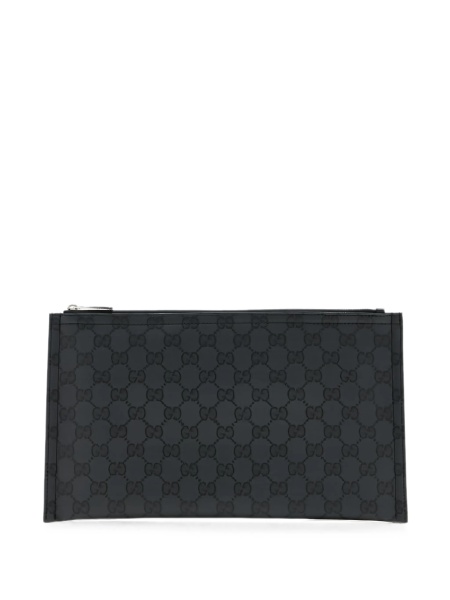 Geanta de mana Gucci neagra din material textil