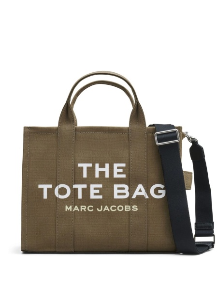 Geanta de mana Marc Jacobs verde din material textil