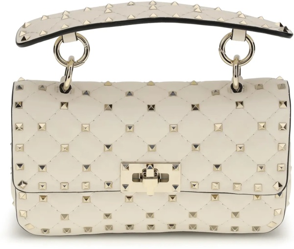 Geanta de mana Rockstud Spike mini Top Handle Bag in nappa