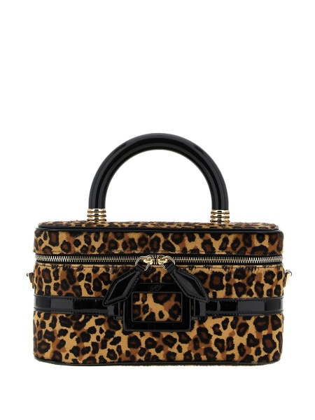Geanta de mana Roger Vivier albastra din piele