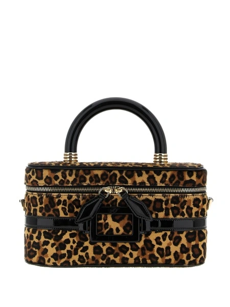 Geanta de mana Roger Vivier albastra din piele