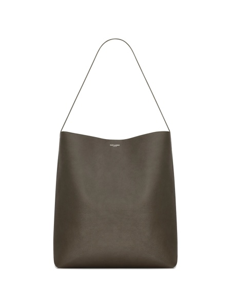 Geanta de mana Saint Laurent gri din piele