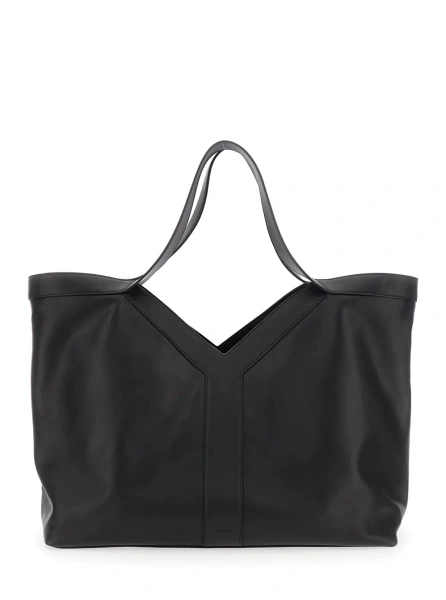 Geanta de mana Saint Laurent neagra din piele