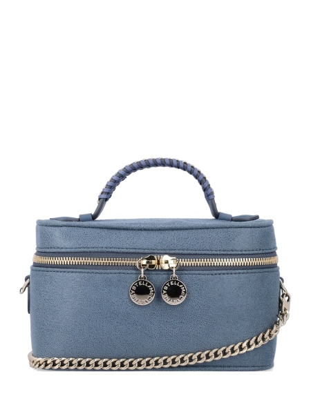 Geanta de mana Stella McCartney falabella albastra din piele eco