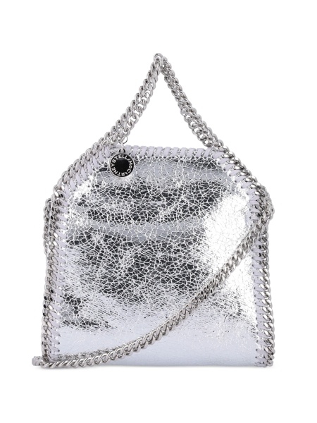 Geanta de mana Stella McCartney falabella argintie din polyester