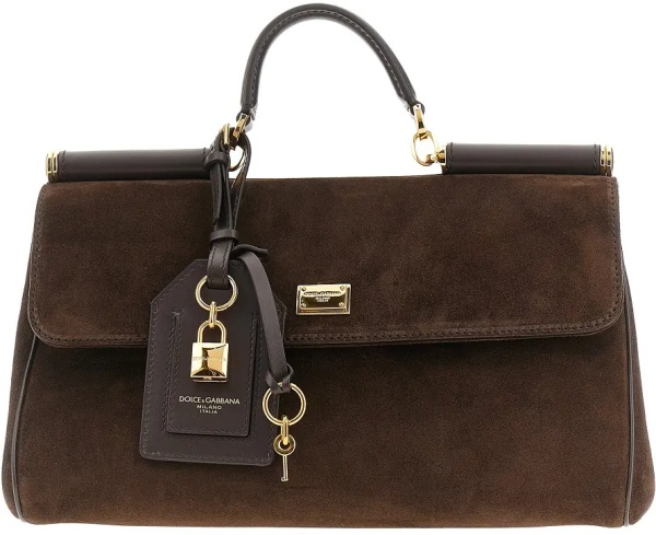 Geanta de mana Suede leather 'My Sicily' handbag
