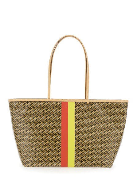 Geanta de mana 'The Racer' Multicolor Tote bag with All-Over Print and Stripes In Cotton Blend for Women
