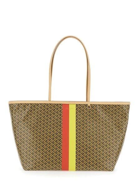 Geanta de mana 'The Racer' Multicolor Tote bag with All-Over Print and Stripes In Cotton Blend for Women