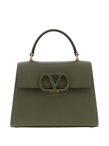 Geanta de mana Valentino Garavani verde din piele