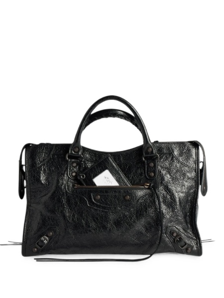 Geanta de umar Balenciaga neagra din piele