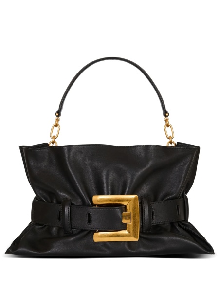 Geanta de umar Balmain neagra din piele