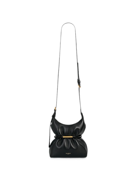 Geanta de umar Balmain neagra din piele