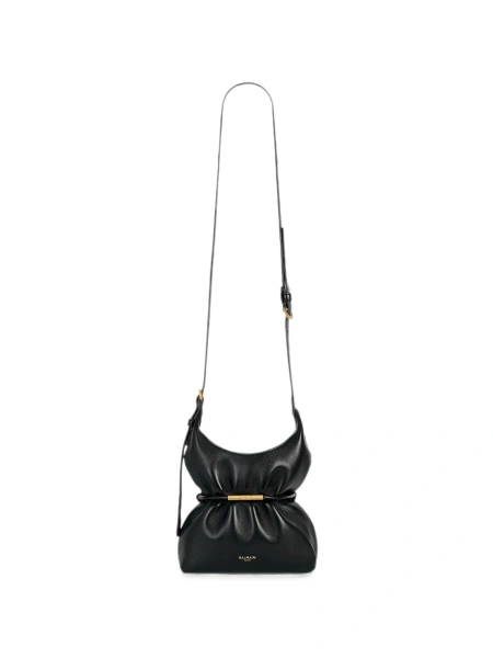 Geanta de umar Balmain neagra din piele