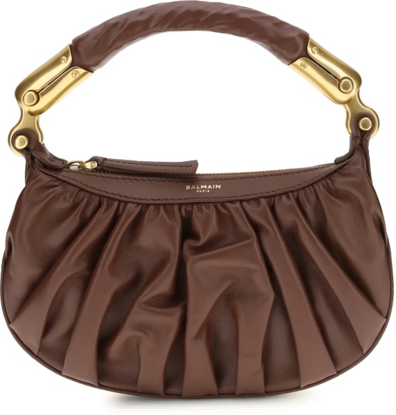 Geanta de umar Ébène mini Bag in calfskin leather