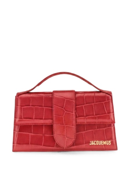 Geanta de umar JACQUEMUS Bambino rosie din piele