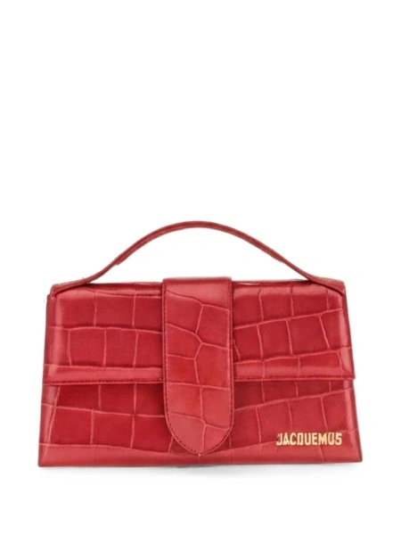 Geanta de umar JACQUEMUS Bambino rosie din piele