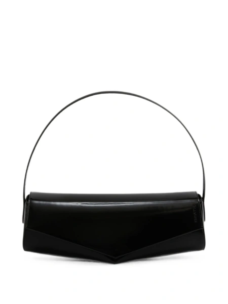 Geanta de umar Jil Sander neagra din piele
