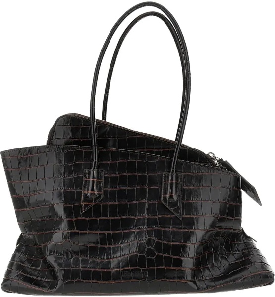 Geanta de umar Leather medium 'La Passeggiata' bag